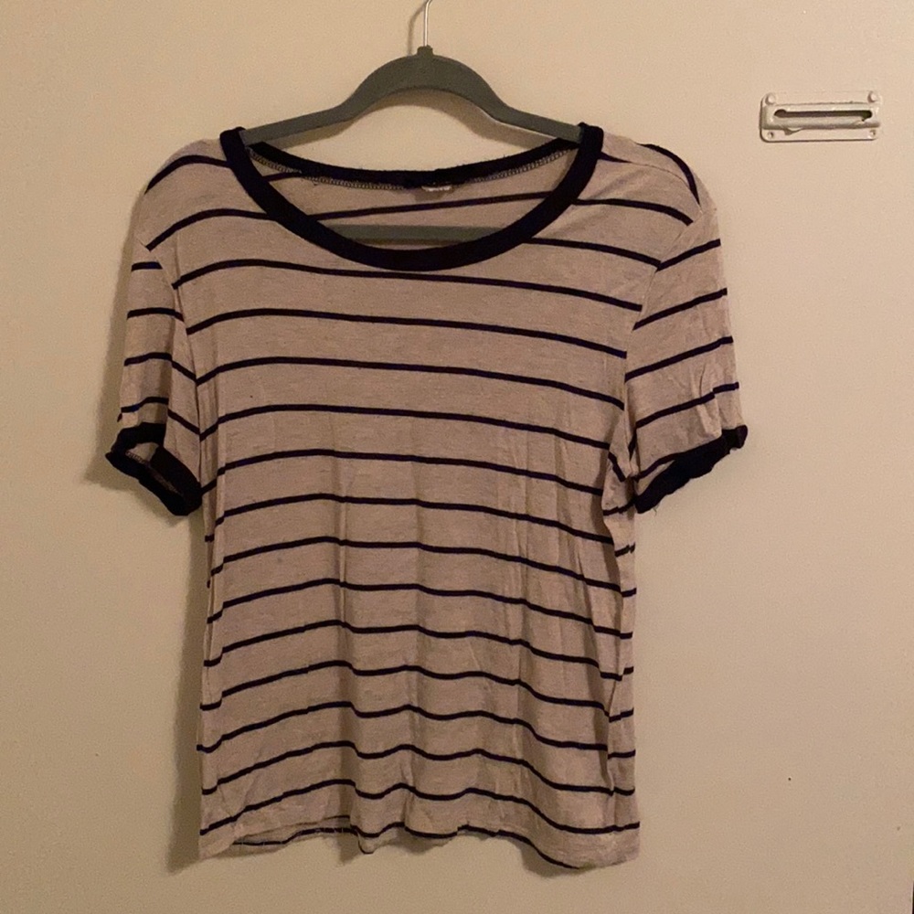 Striped Scoop Neck T